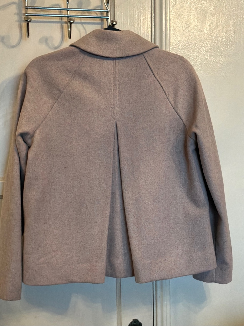 Abercrombie & Fitch Women's Taupe Pea Coat - Neutral Tan - Picture 2 of 4